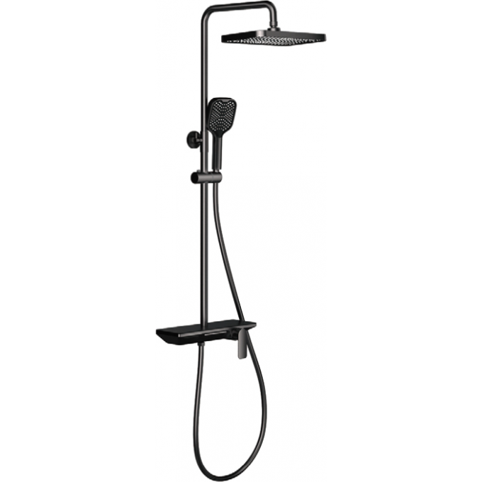 Душевая стойка со смесителем GAPPO черный G2496-16