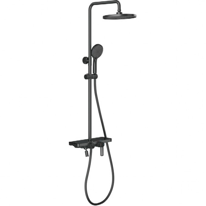 Душевая стойка со смесителем GAPPO черный G2496-26