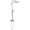 Душевая стойка со смесителем GAPPO G28-3 G2428-3 сатин золотой Душевая стойка со смесителем GAPPO G28-3 G2428-3 сатин золотой