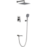 Душевой комплект GAPPO G17-9 G7117-9 оружейная сталь Душевой комплект GAPPO G17-9 G7117-9 оружейная сталь