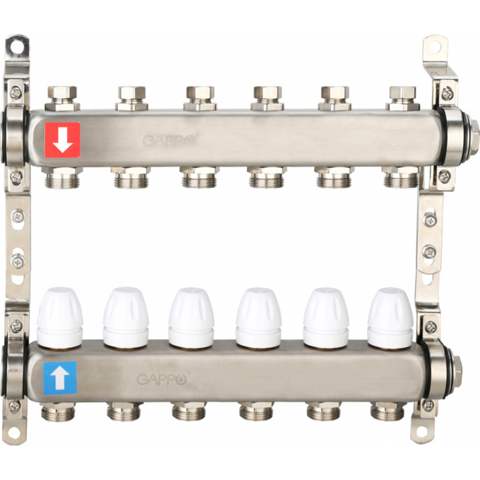 Коллектор регулируемый GAPPO с запорными клапанами G428.6