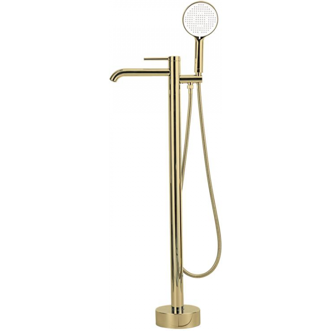 Напольный смеситель для ванны GAPPO G06-3 сатин золотой G3006-3