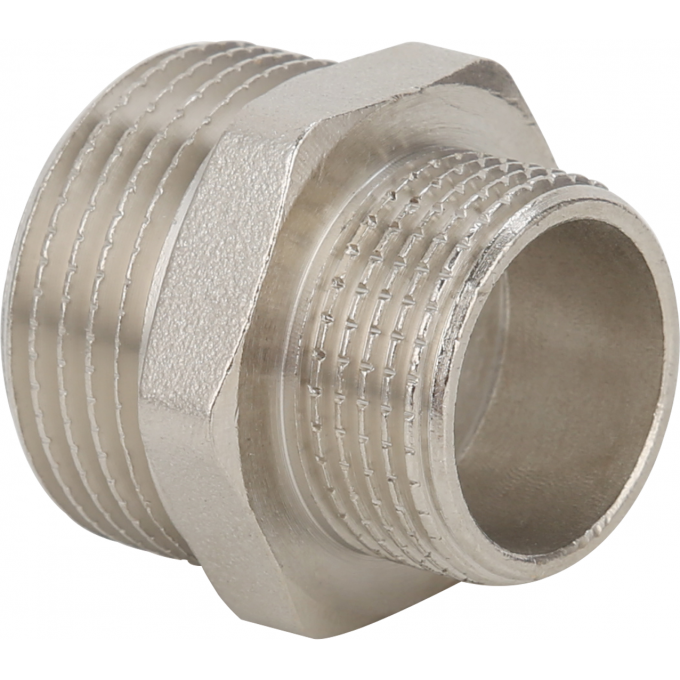 Ниппель резьбовой переходной GAPPO НР 3/4"х1/2" никель G2205.0504