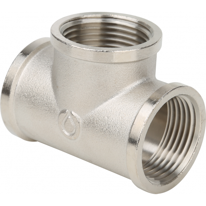 Тройник резьбовой GAPPO ВР 3/4" никель G2210.05