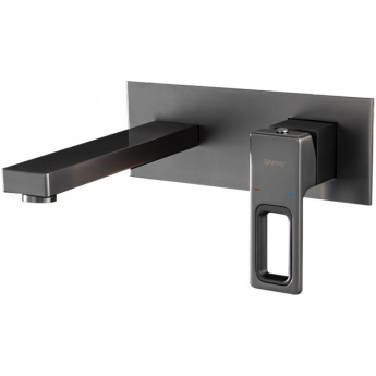 Встраиваемый смеситель для раковины GAPPO G17-9 G1017-19 оружейная сталь